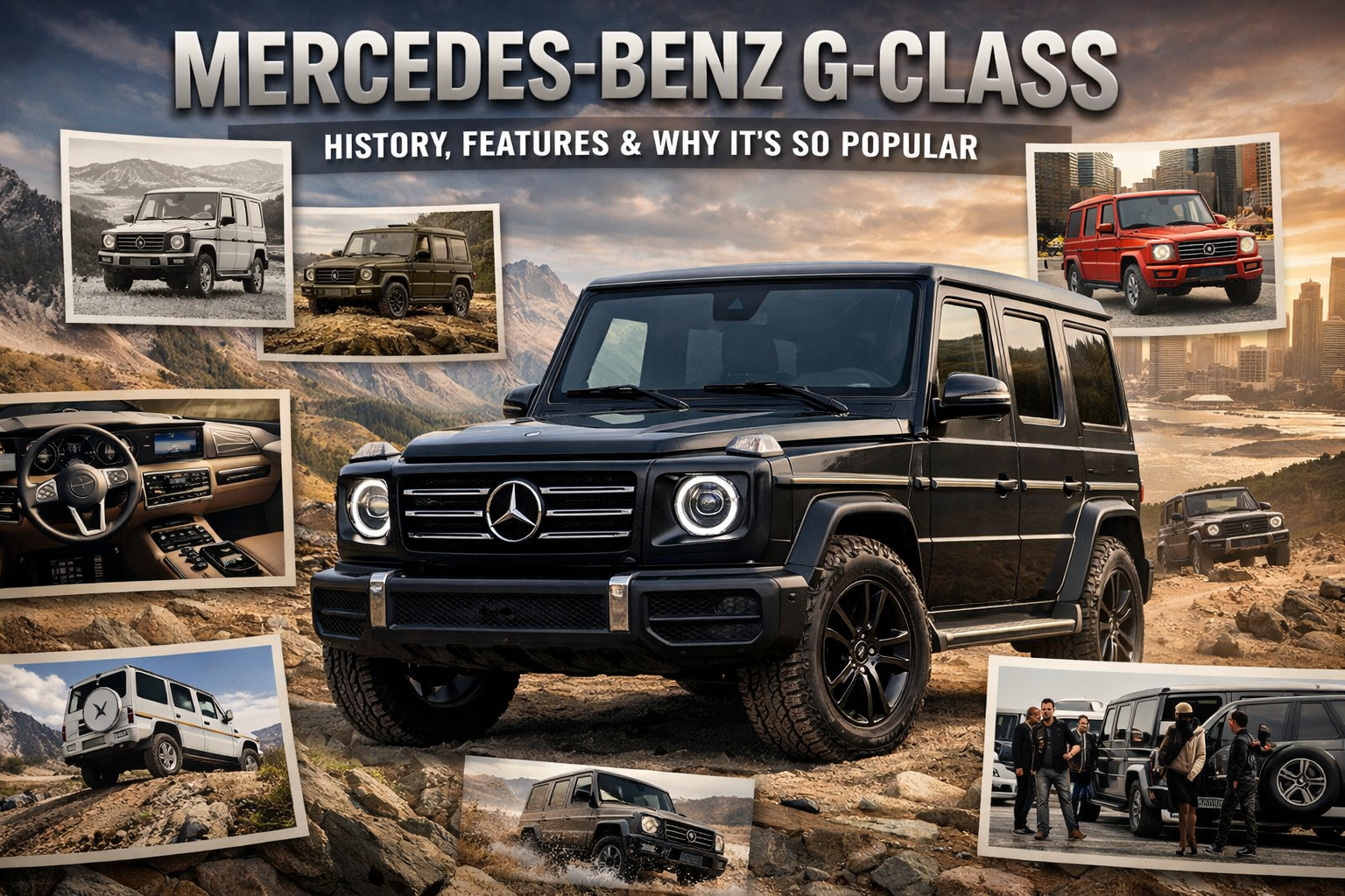 Mercedes-Benz G-Class (G-Wagon) showing its history, features, and popularity