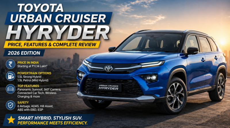 Toyota Urban Cruiser Hyryder Price