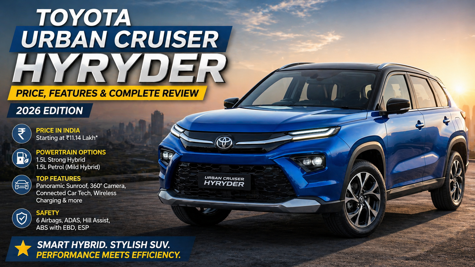 Toyota Urban Cruiser Hyryder Price