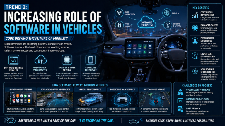 Increasing Role of Software in Vehicles