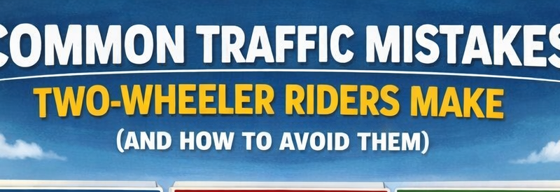 Common traffic mistakes two-wheeler riders make on Indian roads and how to avoid them safely