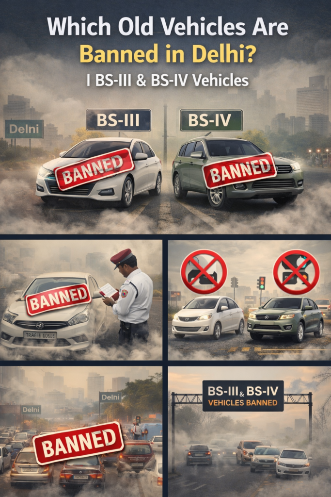 Which Old Vehicles Are Banned in Delhi? Understanding BS-III & BS-IV Restrictions