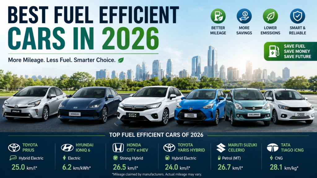 Best Fuel Efficient Cars in 2026
