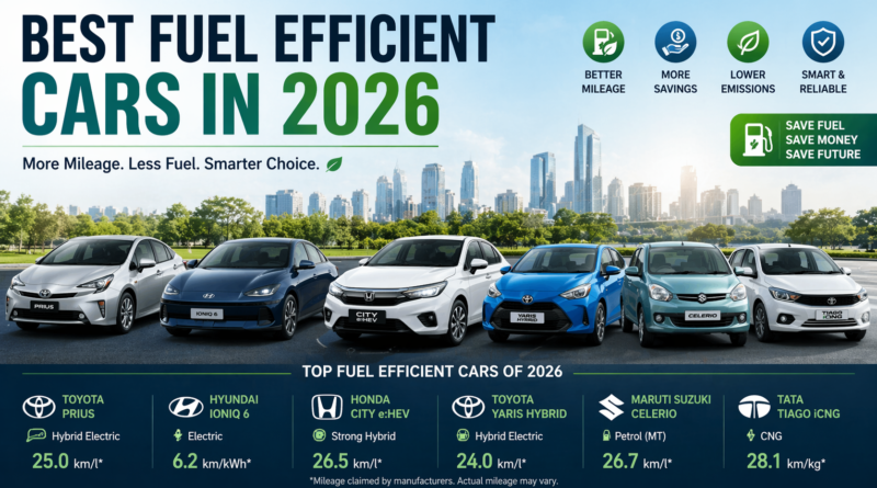 Best Fuel Efficient Cars in 2026
