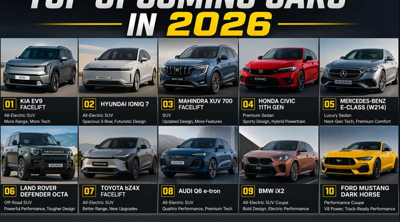 Top Upcoming Cars in 2026