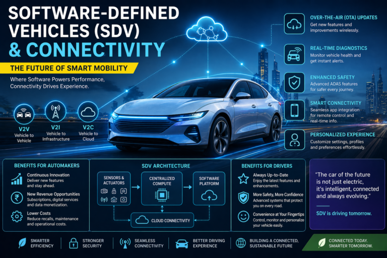 Software-Defined Vehicles and Connectivity in Smart Cars India