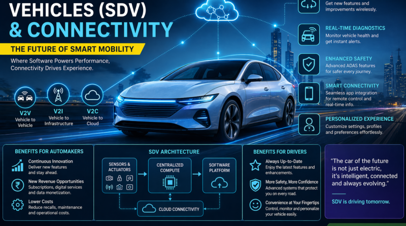 Software-Defined Vehicles and Connectivity in Smart Cars India