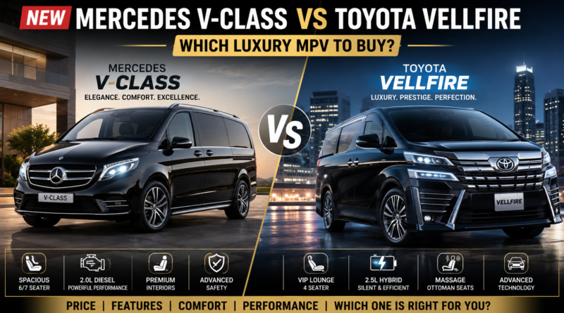 Mercedes V-Class vs Toyota Vellfire