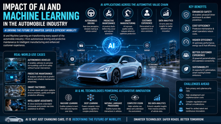 Impact of AI and machine learning in the automobile industry