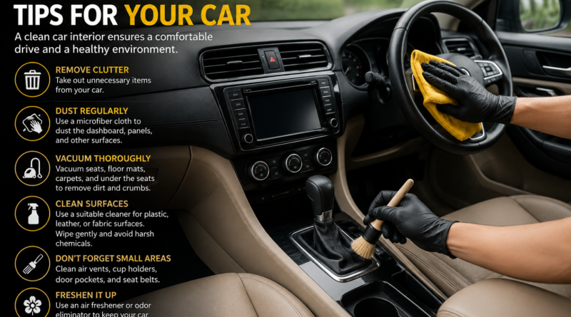 Interior Cleaning Tips for Your Car