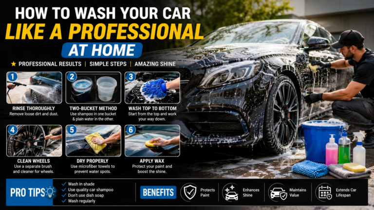 How to Wash Your Car Like a Professional at Home