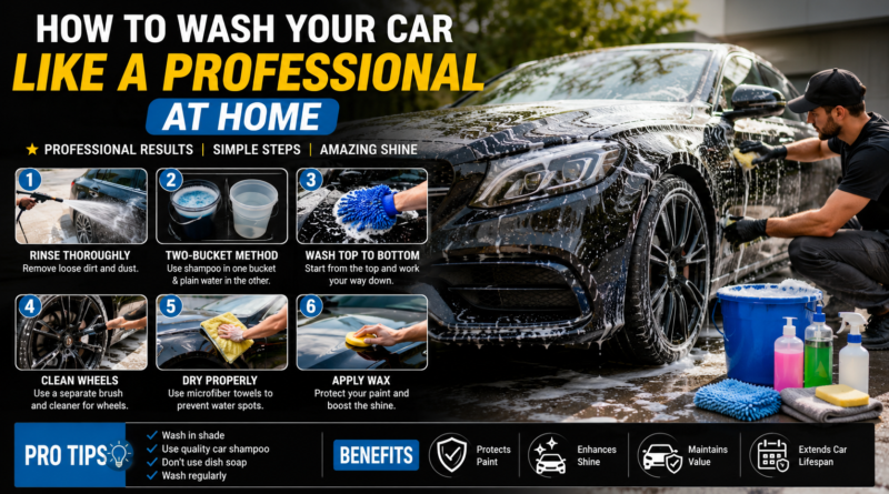 How to Wash Your Car Like a Professional at Home