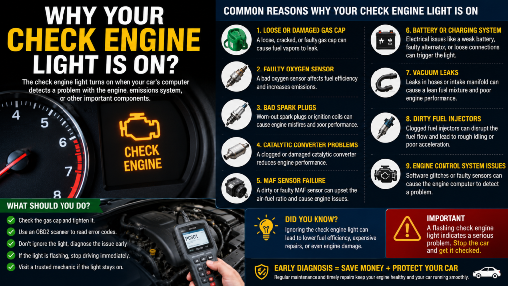 Why Your Check Engine Light Is ON?
