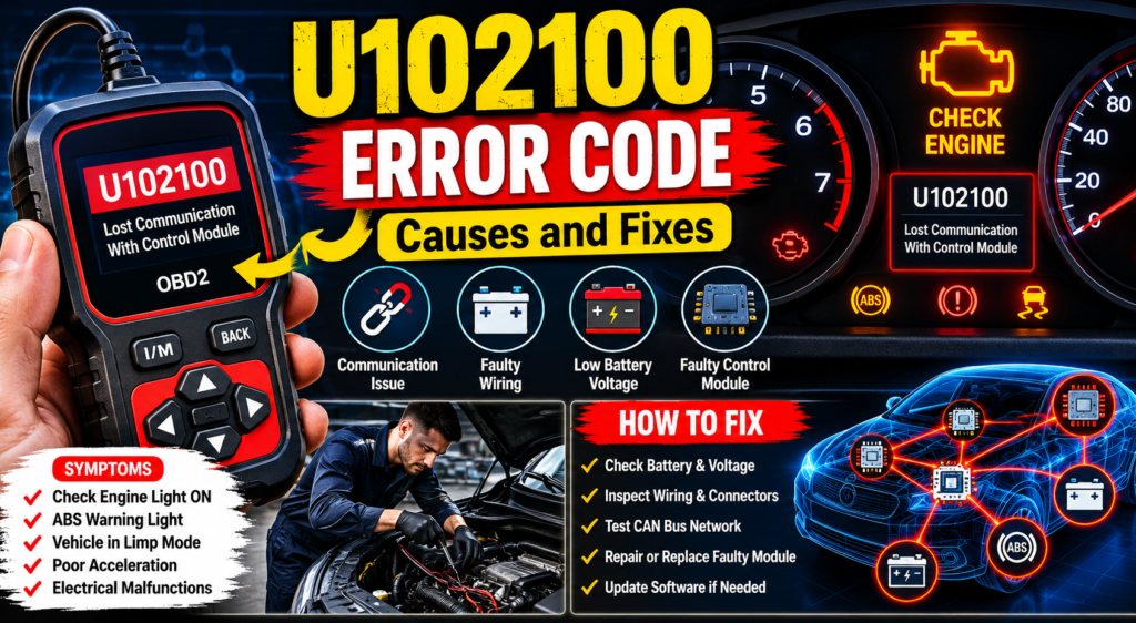 U102100 error code