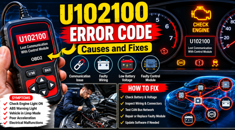 U102100 error code
