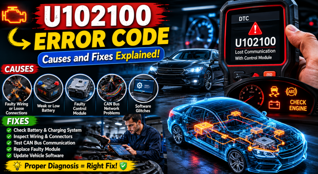 U102100 error code