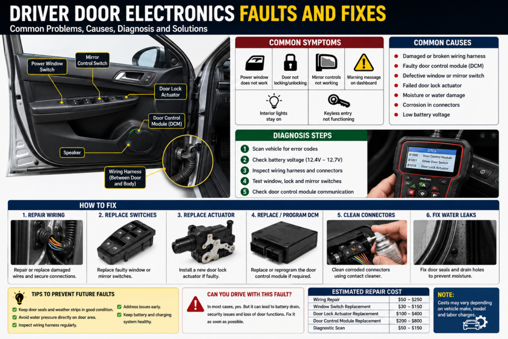Driver Door Electronics Fault