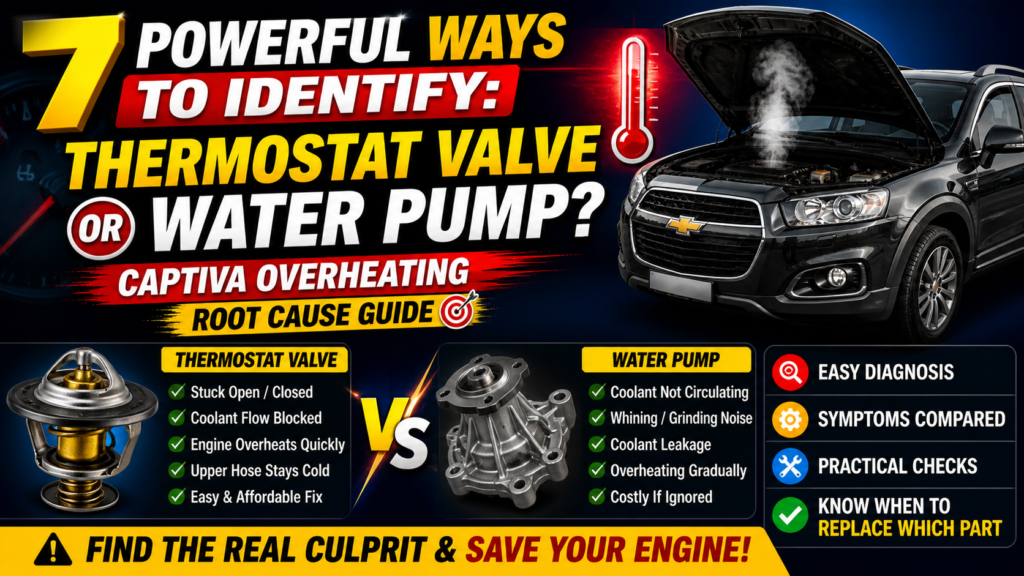 Captiva overheating thermostat vs water pump