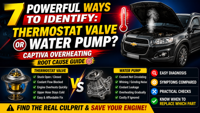 Captiva overheating thermostat vs water pump