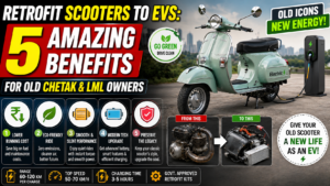 Retrofit scooters to EVs