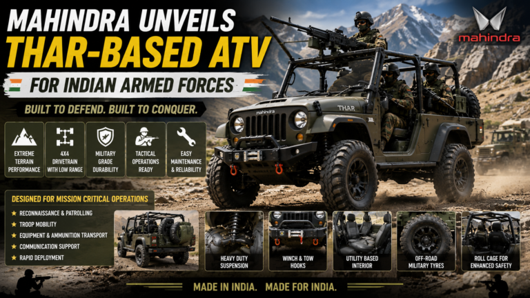 Thar-based ATV for Indian Armed Forces