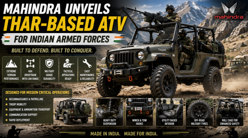 Thar-based ATV for Indian Armed Forces