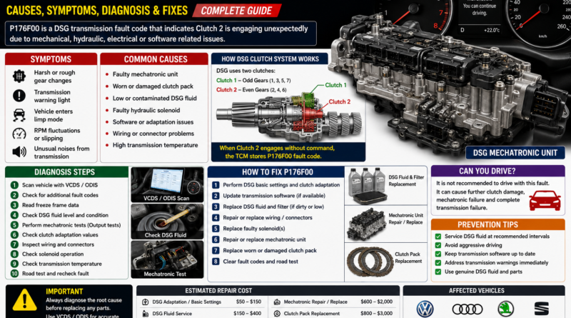 P176F00 Clutch 2 Closes Unintentionally