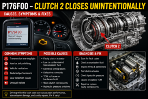 P176F00 Clutch 2 Closes Unintentionally