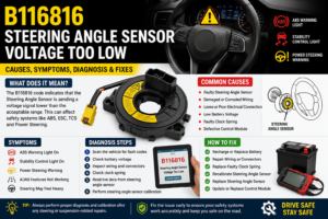 B116816 Steering Angle Sensor Voltage Too Low