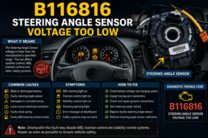 B116816 Steering Angle Sensor Voltage Too Low