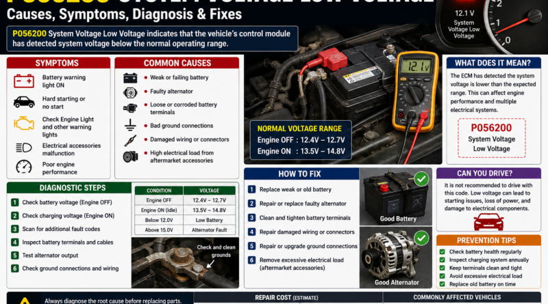 P056200 System Voltage Low Voltage