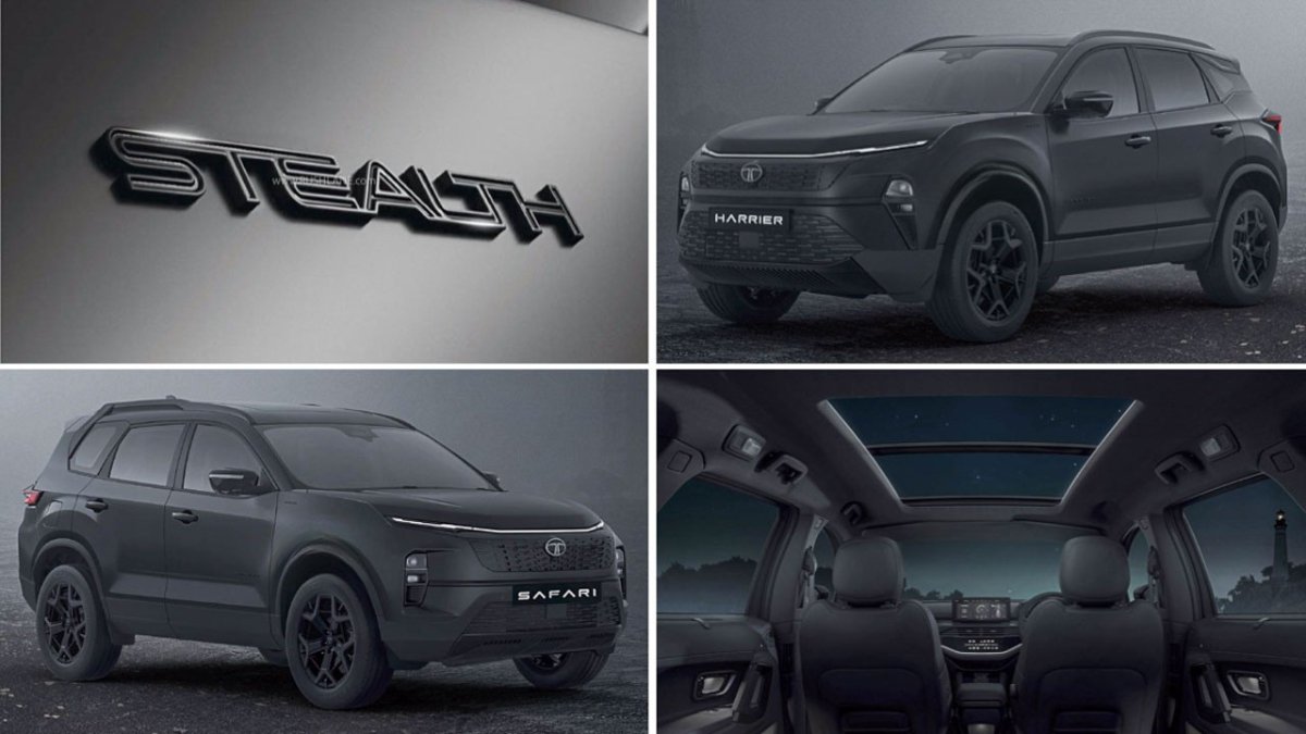 Tata Harrier and Safari Stealth Edition Launched