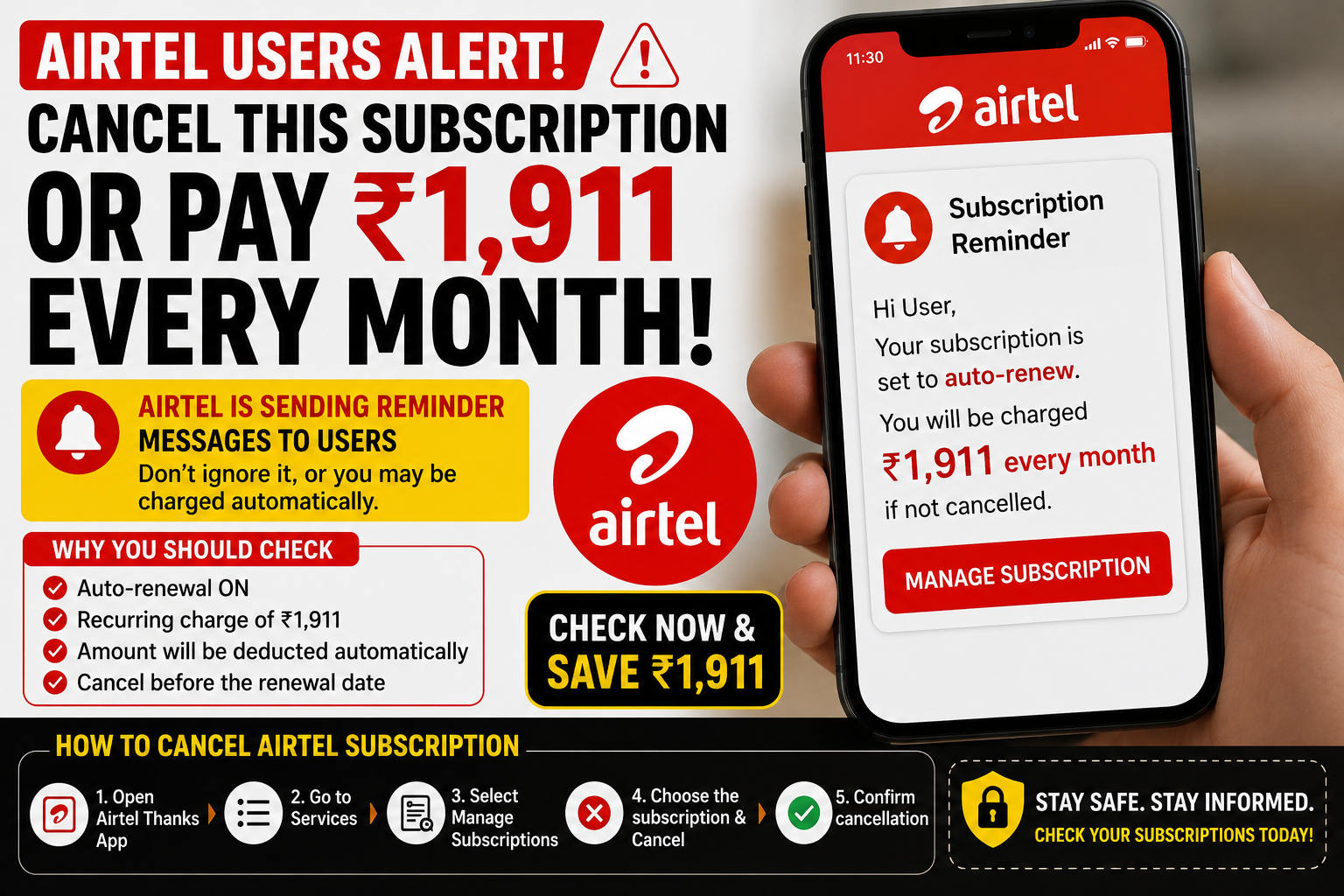 Airtel subscription