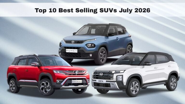 Top 10 Best Selling SUVs July 2026