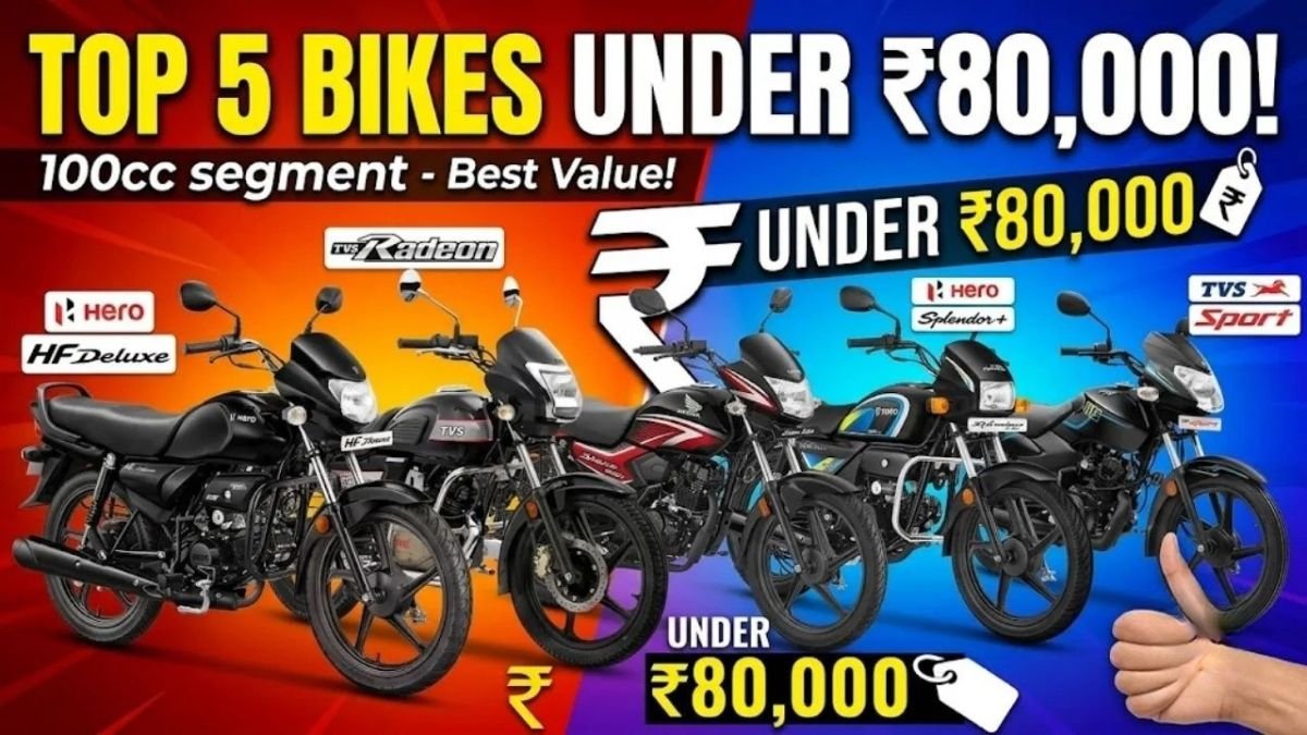 Best 100cc Bikes Under ₹80000 With High Mileage Low Maintenance Today India