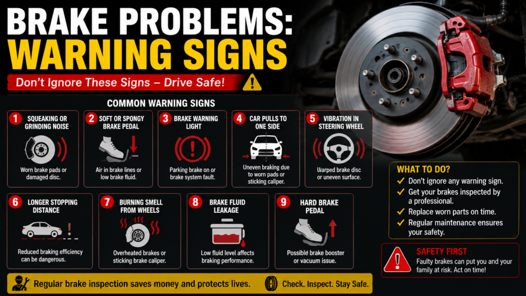Brake Problems: Warning Signs