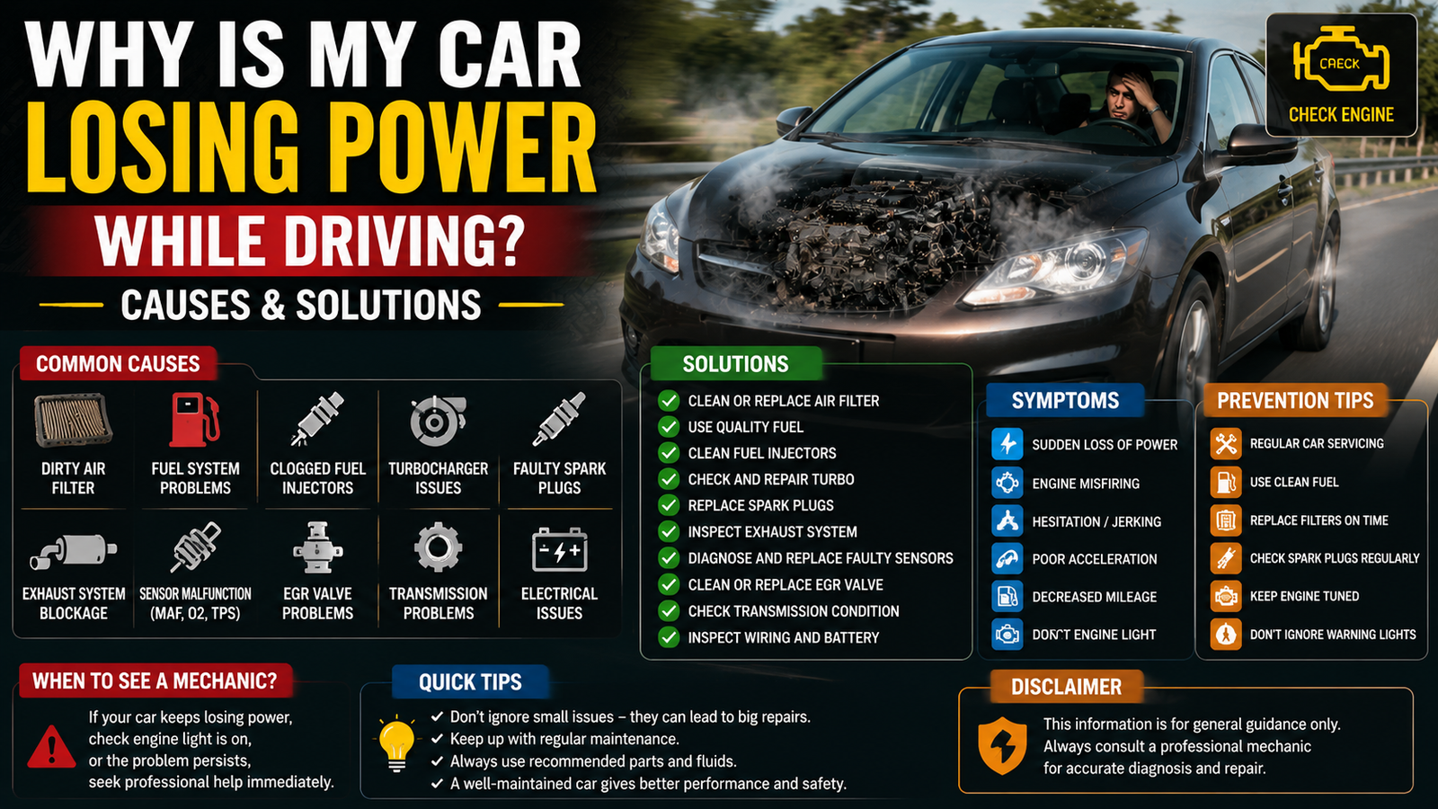 Why Is My Car Losing Power While Driving