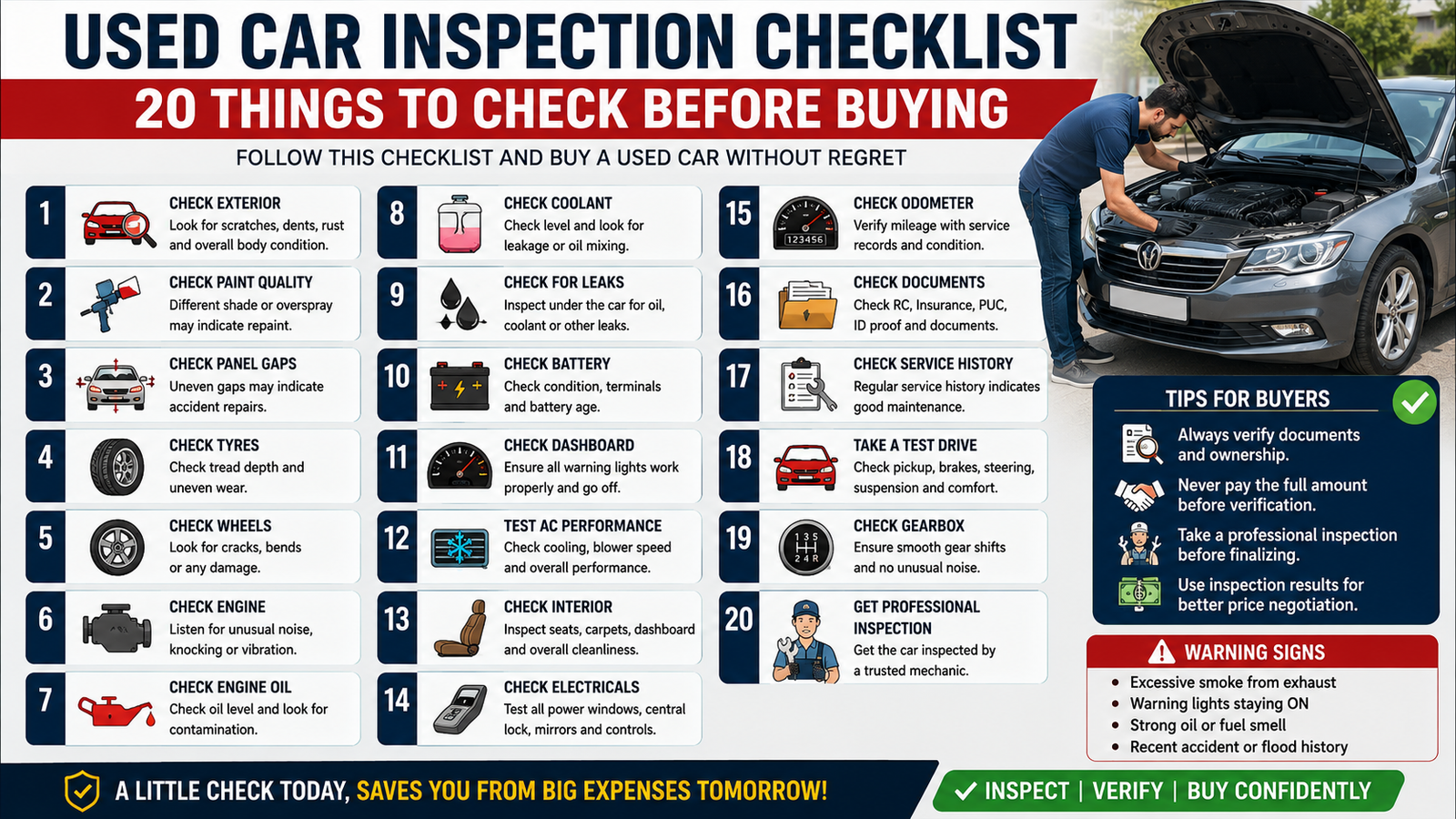 Used Car Inspection Checklist