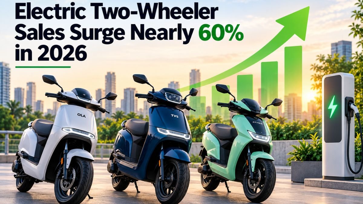 Electric Two-Wheeler Sales Surge Nearly 60% in 2026