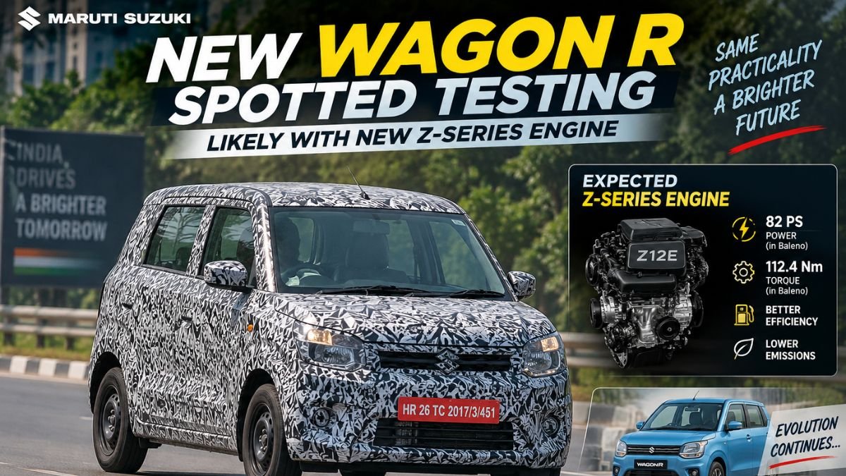 New Maruti Wagon R Spotted Testing With Possible Z-Series Engine