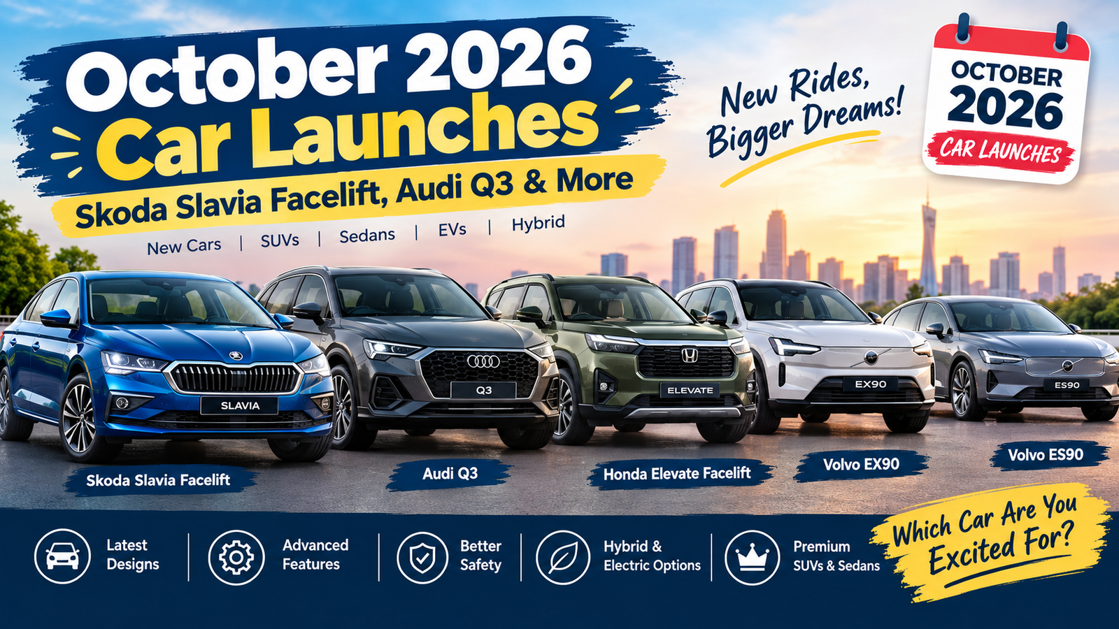 October 2026 car launches