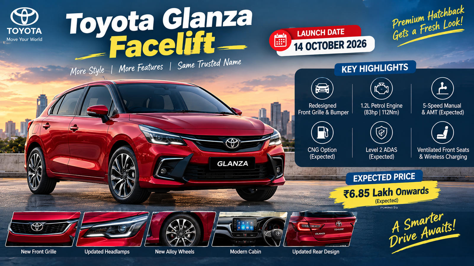 Toyota Glanza Facelift