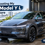 Ceramic Coating My Tesla Model Y L in Bangalore