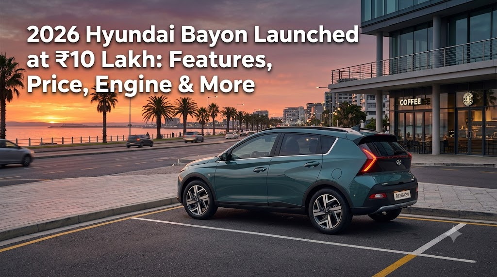 2026 Hyundai Bayon Launched at ₹10 Lakh: Features & Price