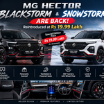 MG Hector Blackstorm and Snowstorm