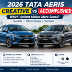 2026 Tata Aeris Creative vs Accomplished