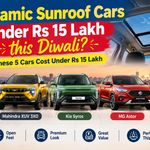 Panoramic Sunroof Cars Under Rs 15 Lakh