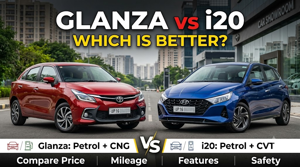 2026 Toyota Glanza Facelift Vs Hyundai i20